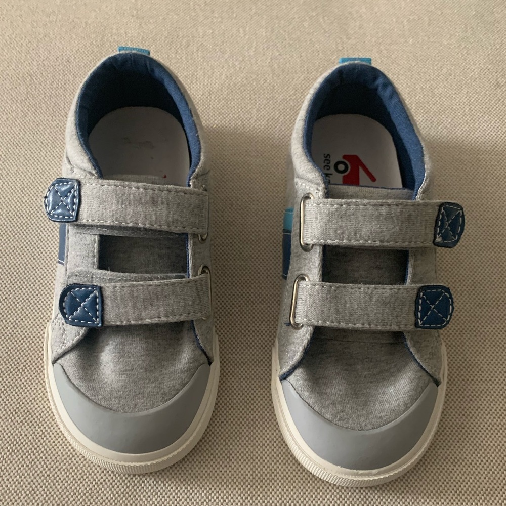 See Kai Run 11.5 Gray and Blue Velcro Shoes